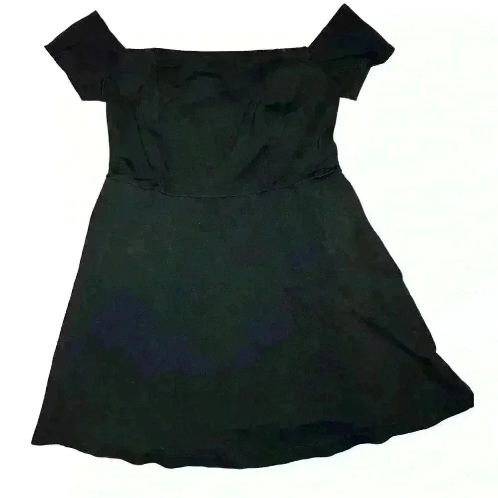 FREE PEOPLE Black Mambo Mini Black Dress